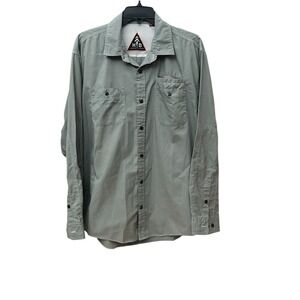 Howler Brothers Men's Large Button Down Vented Long Sleeve Shirt Fishing #CC12-7